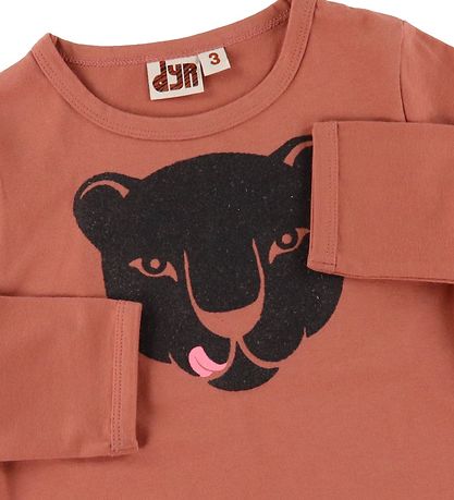 DYR Bluse - Roar - Old Rose m. Panter
