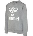 Hummel Sweatshirt - Dos - Gråmeleret
