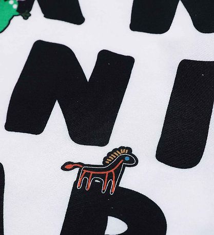 Marni Bluse - Hvid m. AOP Logo Marni Bluse - Hvid m. AOP Logo