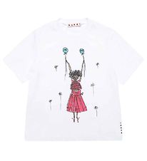 Marni T-shirt - Hvid m. Print Marni T-shirt - Hvid m. Print