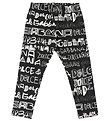 Dolce & Gabbana Leggings - DG Next - Black w. AOP Logo Dolce & Gabbana Leggings - DG Next - Black w. AOP Logo
