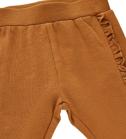 Minymo Sweatpants - Glazed Ginger m. Frynser Minymo Sweatpants - Glazed Ginger m. Frynser