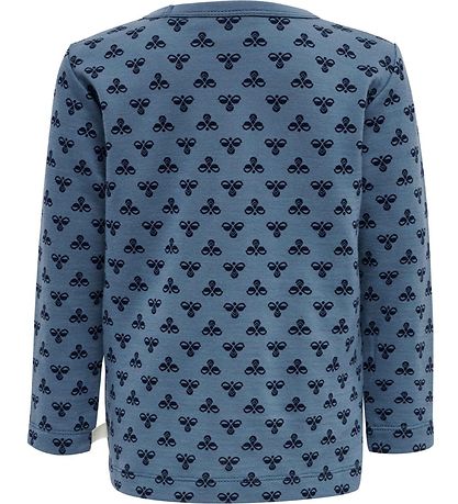 Hummel Bluse - hmlVilmo - Uld - Blå m. Logo