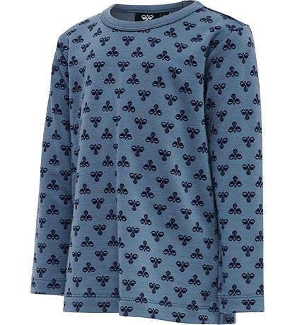 Hummel Bluse - hmlVilmo - Uld - Blå m. Logo