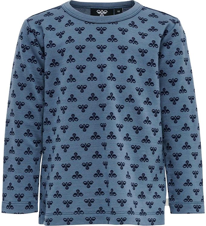 Hummel Bluse - hmlVilmo - Uld - Blå m. Logo