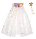 Costumes Meri Meri - Cap et Baguette Magique - Blanc