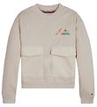 Tommy Hilfiger Sweatshirt - Smooth Stone Tommy Hilfiger Sweatshirt - Smooth Stone
