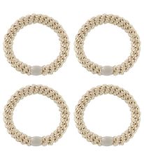 Kknekki Hårelastikker - 4-pak - Beige Kknekki Hårelastikker - 4-pak - Beige