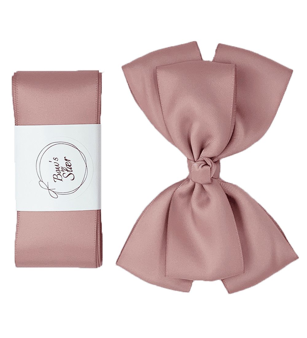 By Stær Taufband m. Schleife - Satin - Double Bow - Antikes R - By Stær - One Size - Zubehör