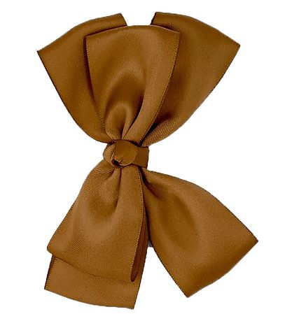 By Stær Dåbsbånd m. Sløjfe - Satin - Double Bow - Golden Br By Stær Dåbsbånd m. Sløjfe - Satin - Double Bow - Golden Br