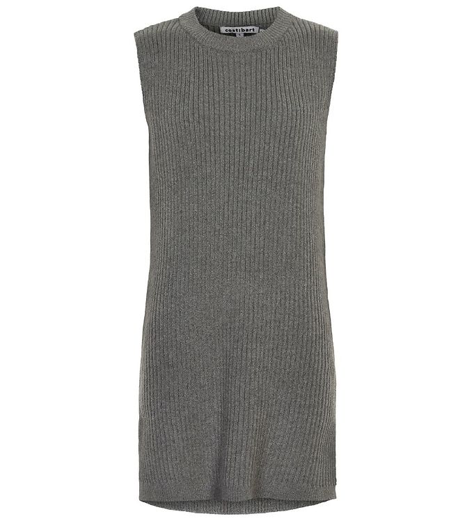 Cost:Bart Vest - Strik - Penny - Gråmeleret