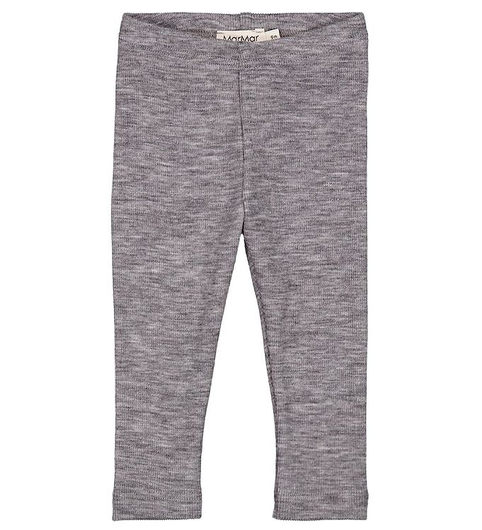 MarMar Leg Leggings Uld - Grey Melange