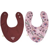 Hummel Savlesmæk - hmlBumble Bib - 2 pak - Blomstret/Rød
