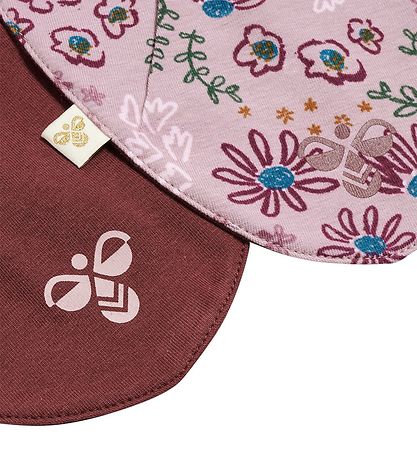 Hummel Savlesmæk - hmlBumble Bib - 2 pak - Blomstret/Rød