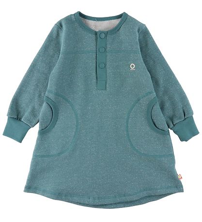Katvig Kjole - Sweat - Meleret Mørk Turkis Katvig Kjole - Sweat - Meleret Mørk Turkis