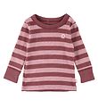 Katvig Bluse - Mørk Rosa m. Striber Katvig Bluse - Mørk Rosa m. Striber