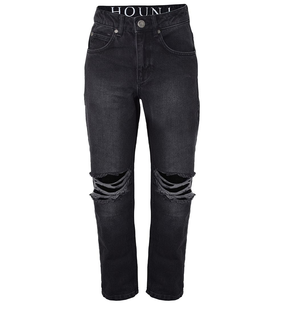 Jeans Hound - Large avec trous - Black Denim - Hound - 8 ans 128 - Jeans 37 €