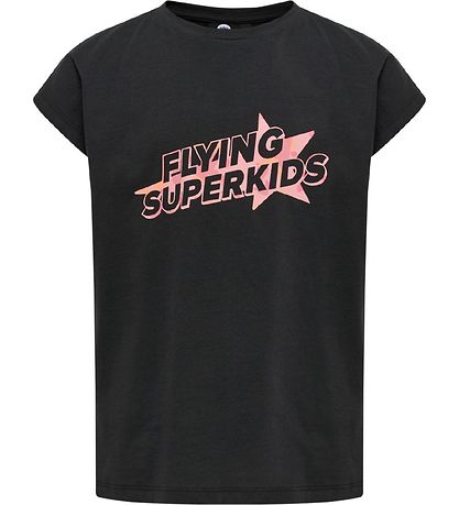 Hummel T-Shirt - HmlFlying Diez - Black/Pink