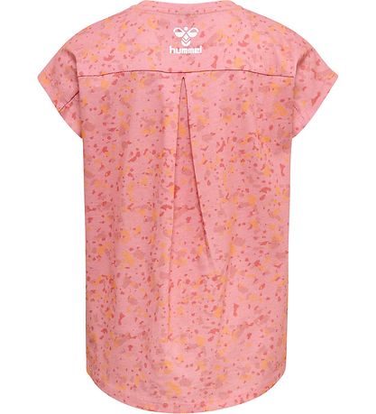 Hummel T-Shirt - HmlFlying Diez - Pink/Weiß