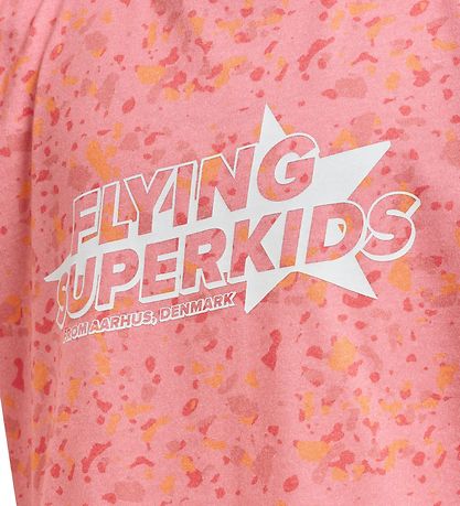 Hummel T-Shirt - HmlFlying Diez - Pink/Weiß