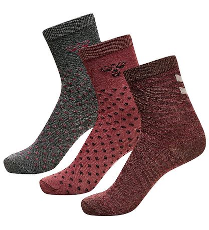 Hummel Strømper - hmlBeta - 3-Pak - Roan Rouge
