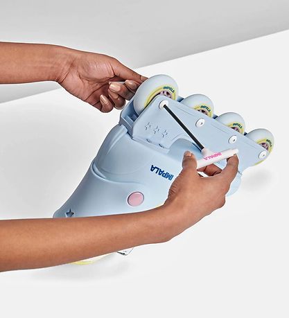 Impala Hjul - 4-pak - 70 mm - Sky Blue/Gul Impala Hjul - 4-pak - 70 mm - Sky Blue/Gul