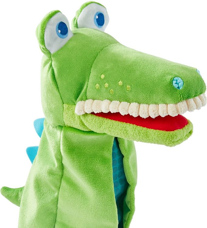 Haba Hånddukke - Krokodille - 26 cm - Grøn