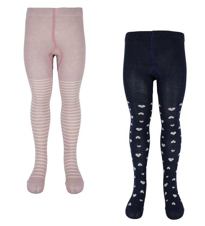 Minymo Baby Strømpebukser - 2-Pak - Violet Ice