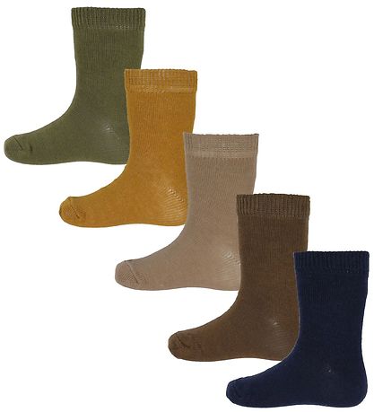 Minymo Strømper - 5-Pak - Multi - Dried Herbs