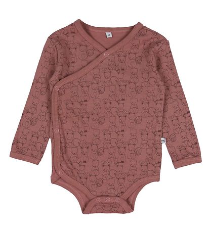 Pippi Baby Slå-om Bodyer l/æ - 4-pak - Burlwood Pippi Baby Slå-om Bodyer l/æ - 4-pak - Burlwood