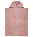 Pippi Babyhåndklæde - 70x120 cm - Misty Rose m. Ræv