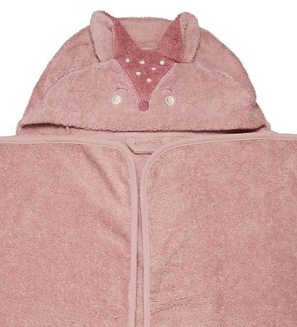Pippi Babyhåndklæde - 70x120 cm - Misty Rose m. Ræv Pippi Babyhåndklæde - 70x120 cm - Misty Rose m. Ræv