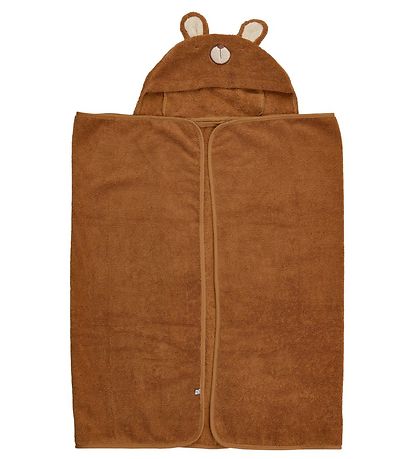 Pippi Babyhåndklæde - 70x120 - Almond m. Bjørn Pippi Babyhåndklæde - 70x120 - Almond m. Bjørn