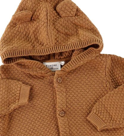 Fixoni Cardigan - Strik - Lion m. Ører