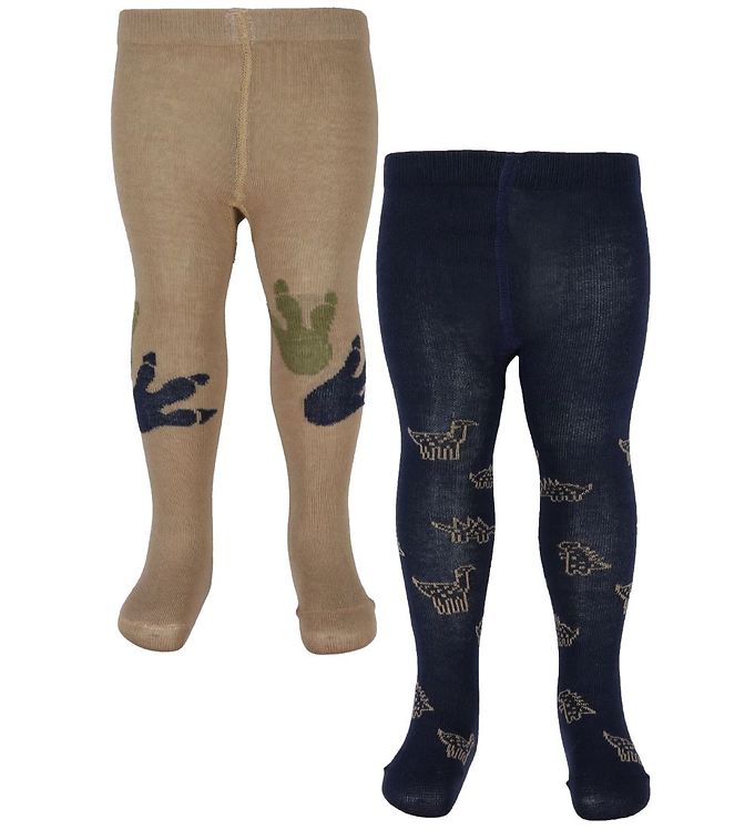 Minymo Baby Strømpebukser - 2-Pak - Dark Navy