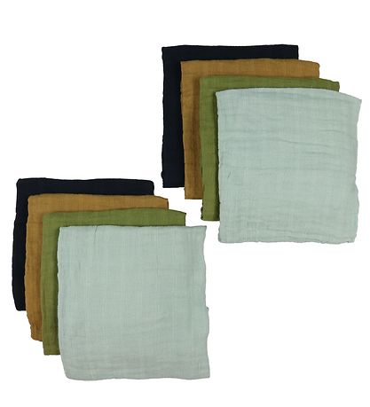 Pippi Stofbleer - Organic - 8-Pak - 65x65 cm - Ombre Blue Pippi Stofbleer - Organic - 8-Pak - 65x65 cm - Ombre Blue
