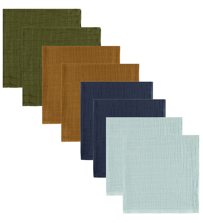 Pippi Stofbleer - Organic - 8-Pak - 65x65 cm - Ombre Blue