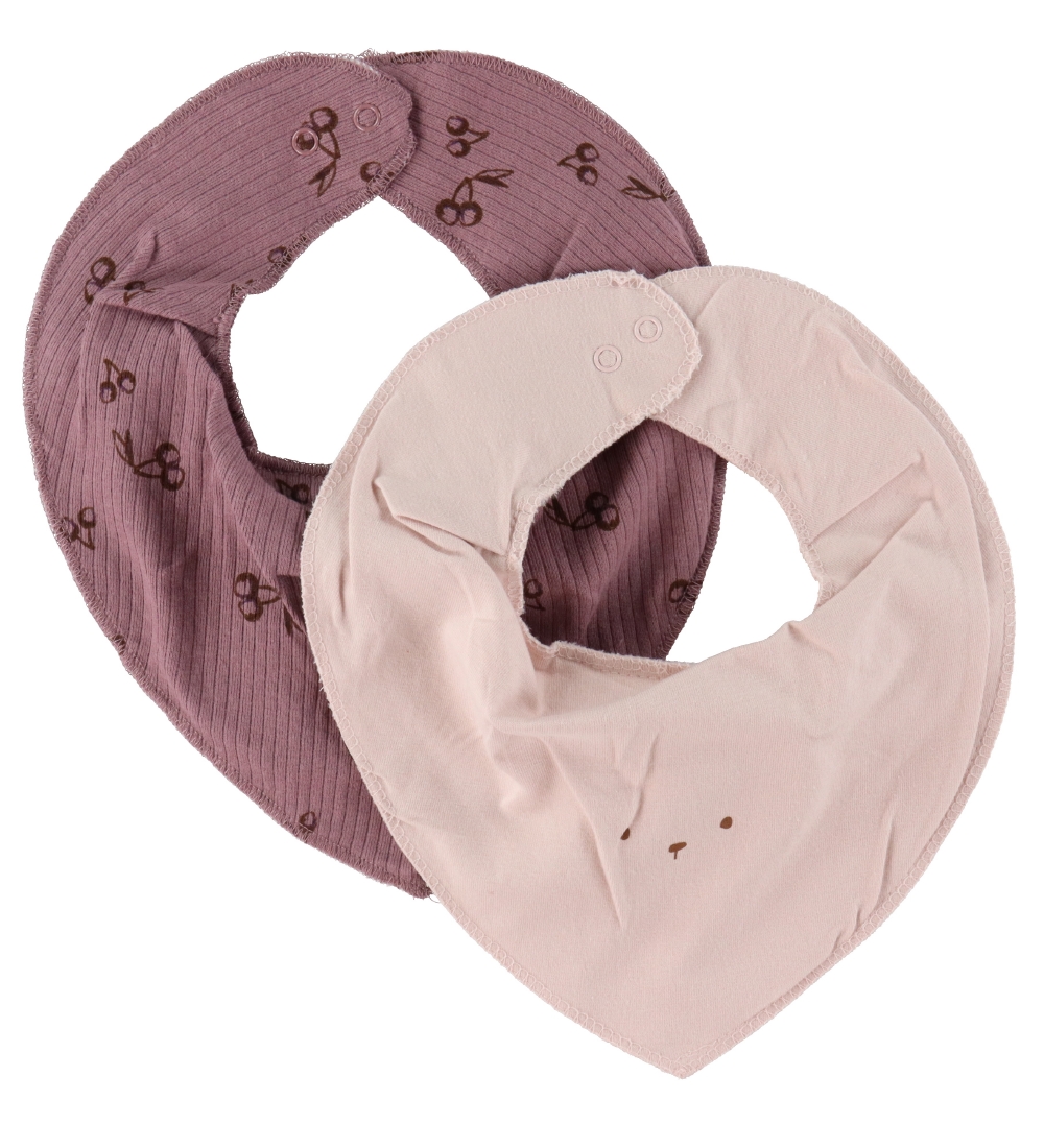 Fixoni Babylätzchen - 2er-Pack - Hushed Violet - Fixoni - One Size - Babylätzchen