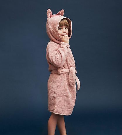 Pippi Baby Badekåbe - Misty Rose m. Ræv Pippi Baby Badekåbe - Misty Rose m. Ræv