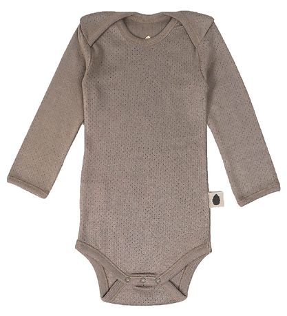 Pine Cone Bodysuit l/s - Pointelle Dot - Mushroom Pine Cone Bodysuit l/s - Pointelle Dot - Mushroom