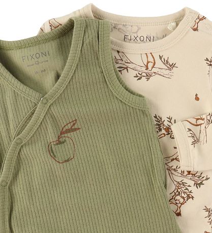 Fixoni Sparkedragt m. Body l/æ - Sheer Bliss/Beige m. Bjørne