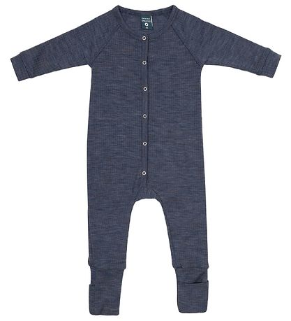 Smallstuff Natdragt - Uld - Denim Melange Smallstuff Natdragt - Uld - Denim Melange