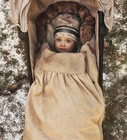 Elodie Details Kørepose - 100 cm - Uld - Pure Khaki