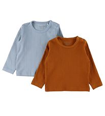 Minymo Bluse - 2-pak - Ashley Blue Minymo Bluse - 2-pak - Ashley Blue
