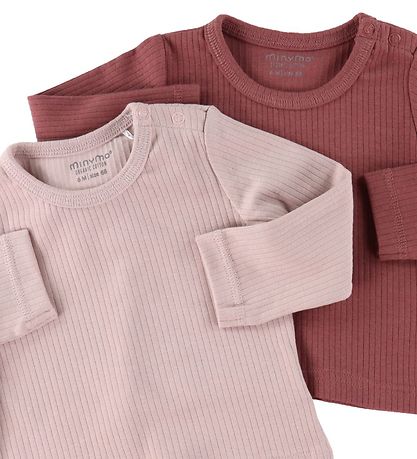 Minymo Bluse - 2-pak - Violet Ice Minymo Bluse - 2-pak - Violet Ice