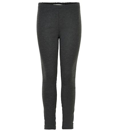 Minymo Leggings - 2-pak - Gråmeleret/Leopard Minymo Leggings - 2-pak - Gråmeleret/Leopard