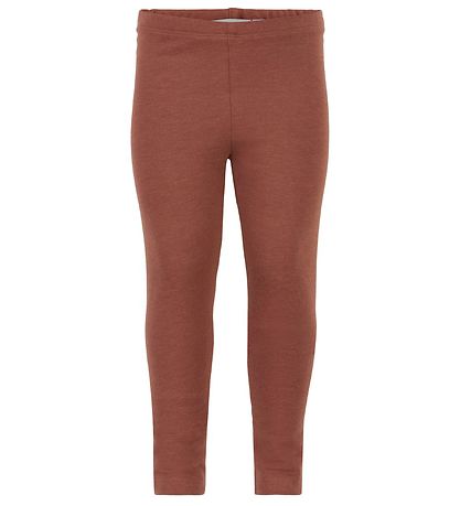 Minymo Leggings - 2-pak - Sheer Bliss/Brun