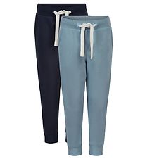 Minymo Sweatpants - 2-pak - Ashley Blue/Navy Minymo Sweatpants - 2-pak - Ashley Blue/Navy