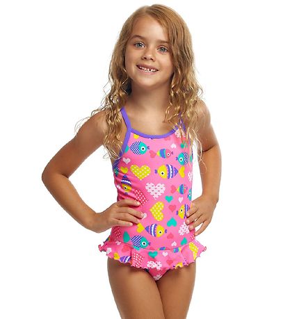 Funkita Badedragt - Belted Frill - UV50+ - Lolly Fish Funkita Badedragt - Belted Frill - UV50+ - Lolly Fish