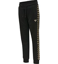 Hummel Sweatpants - HmlFix - Sort/Guld Hummel Sweatpants - HmlFix - Sort/Guld